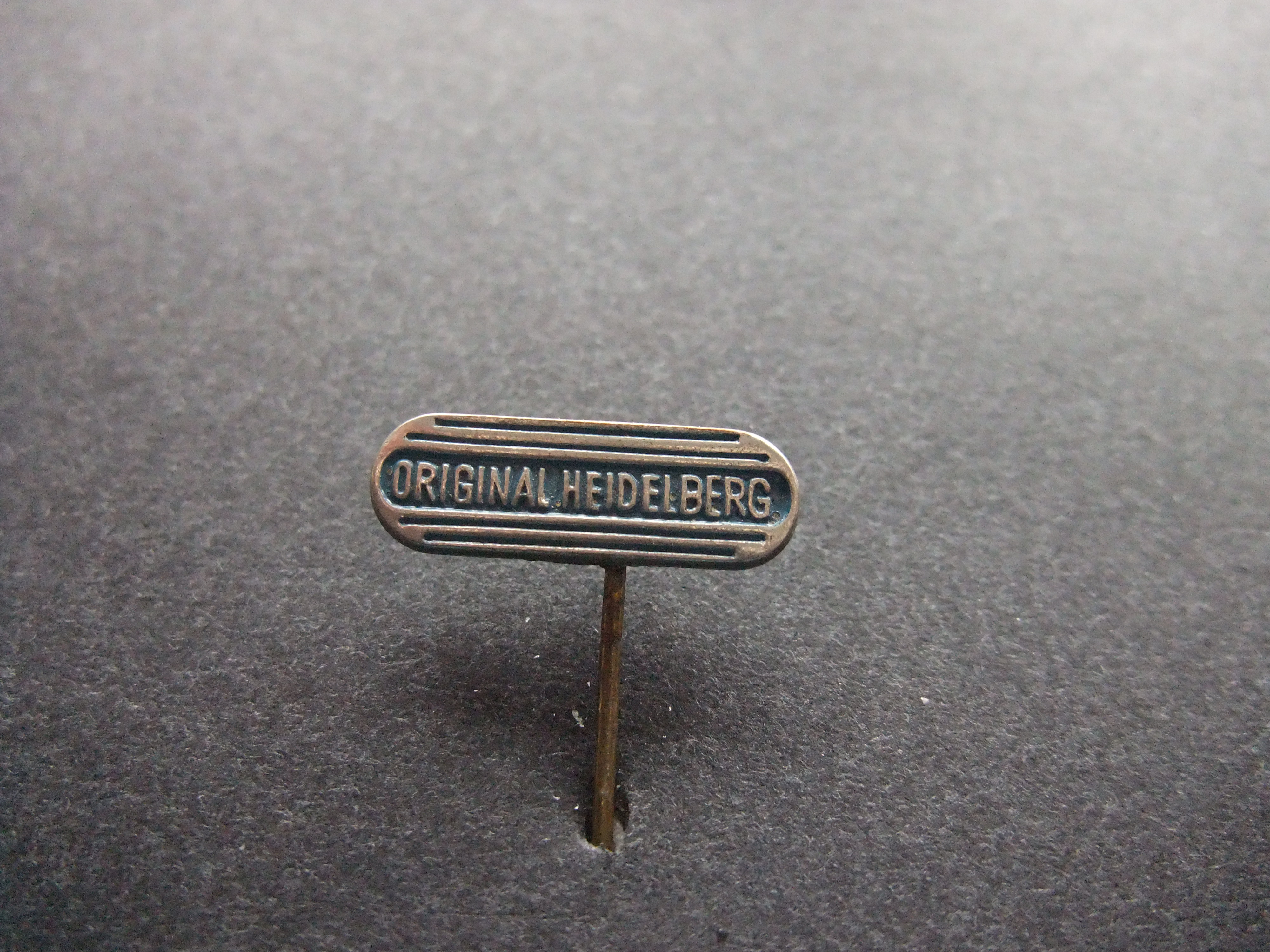 Original Heidelberg platenpers, hoogdrukpers Duitsland, logo